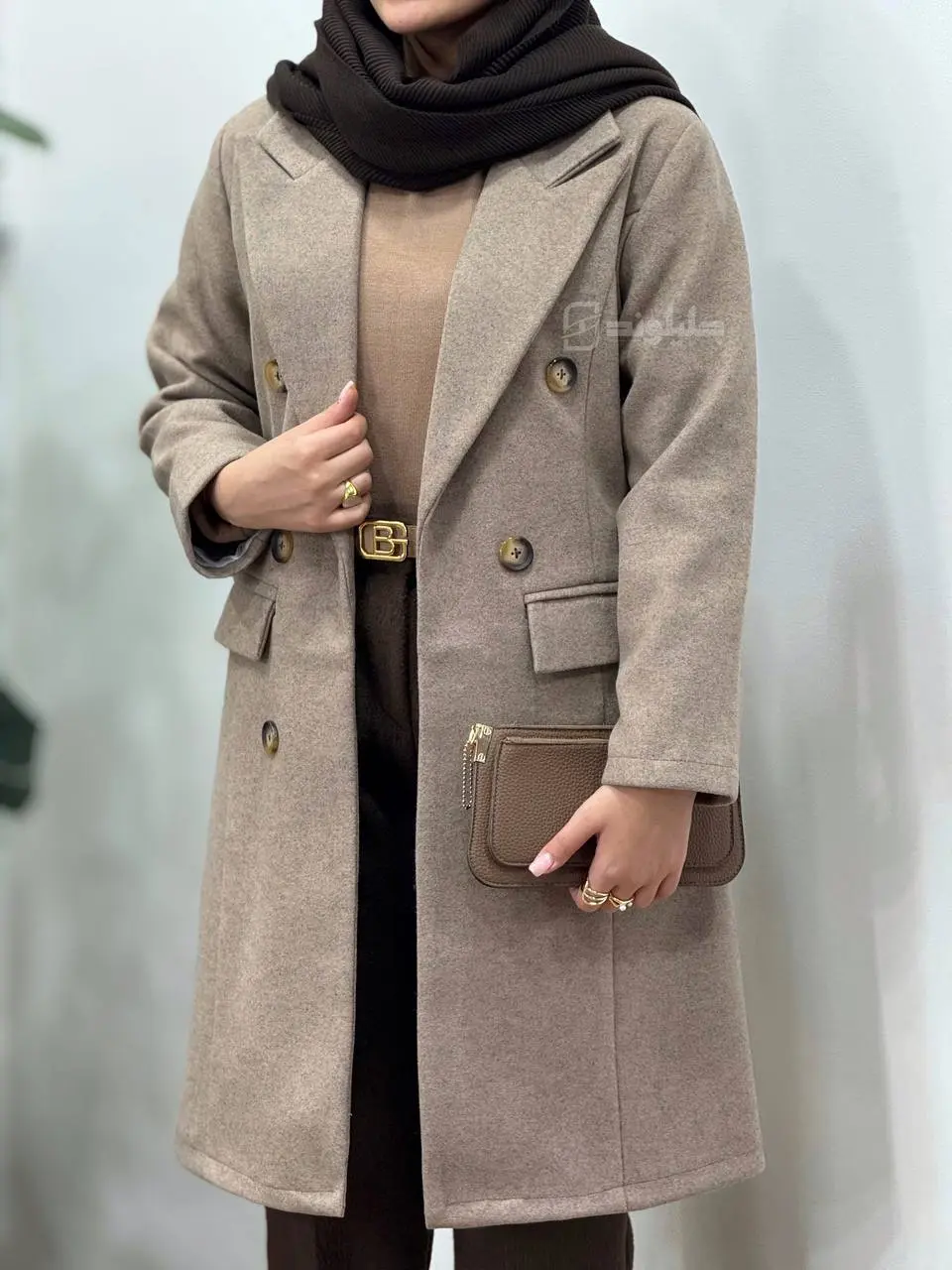 پالتو فوتر آستردار بلند راحیل